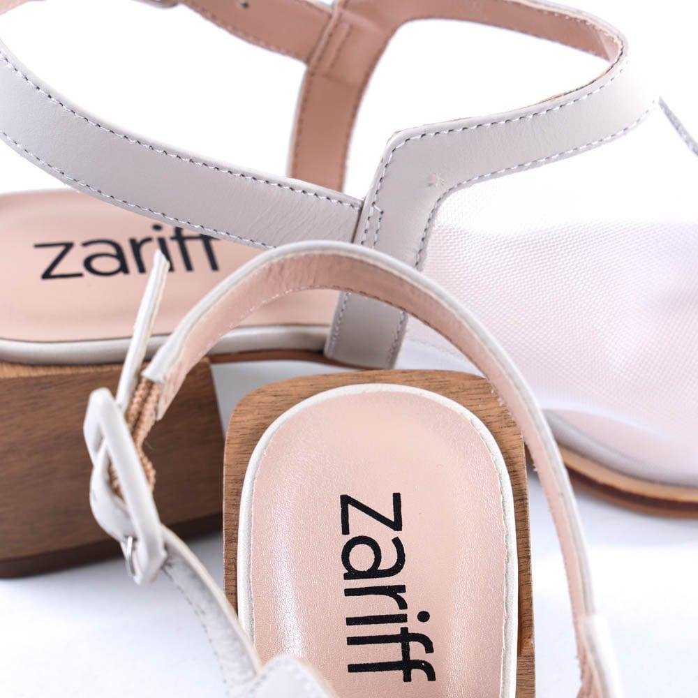Sapato Feminino Zariff 71400 Off White Branco 5