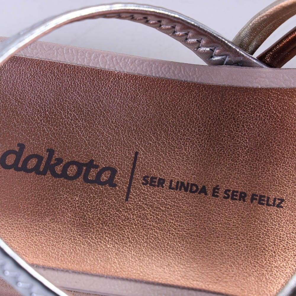 Sandália Feminina Dakota Y6174 Champagne Bege 5