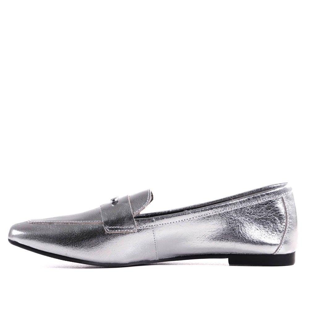 Loafer Dumond 4118774 Feminino Prata 2