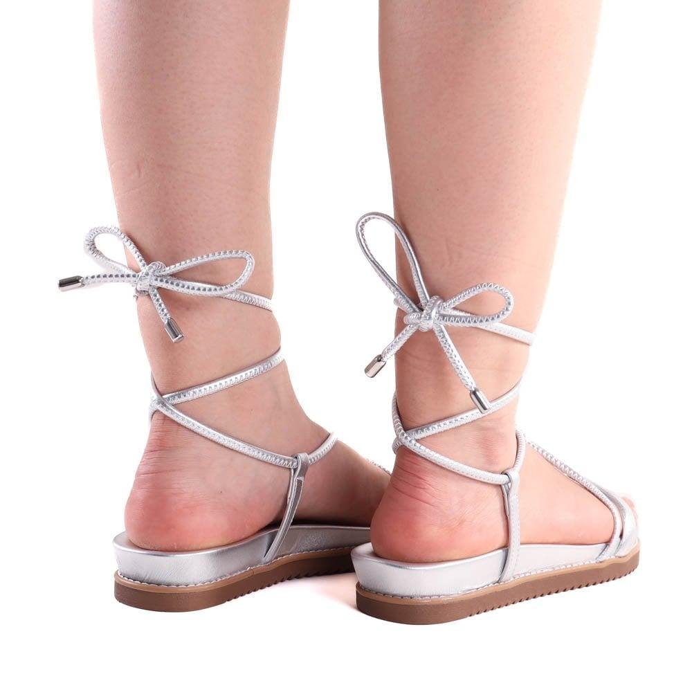 Sandália Feminina Birk Via Marte 23-10706 Prata Prata 5