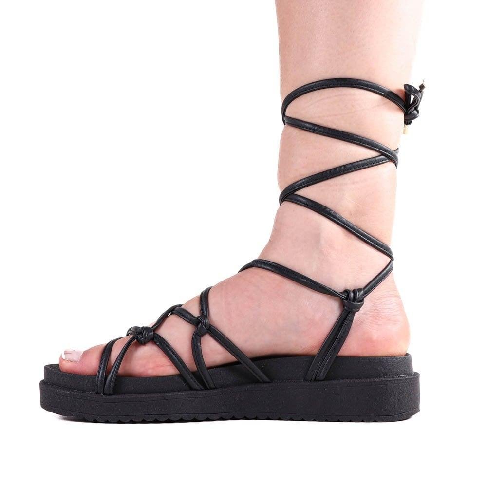 Sandália Feminina Zariff 2279-523 Preto Preto 2