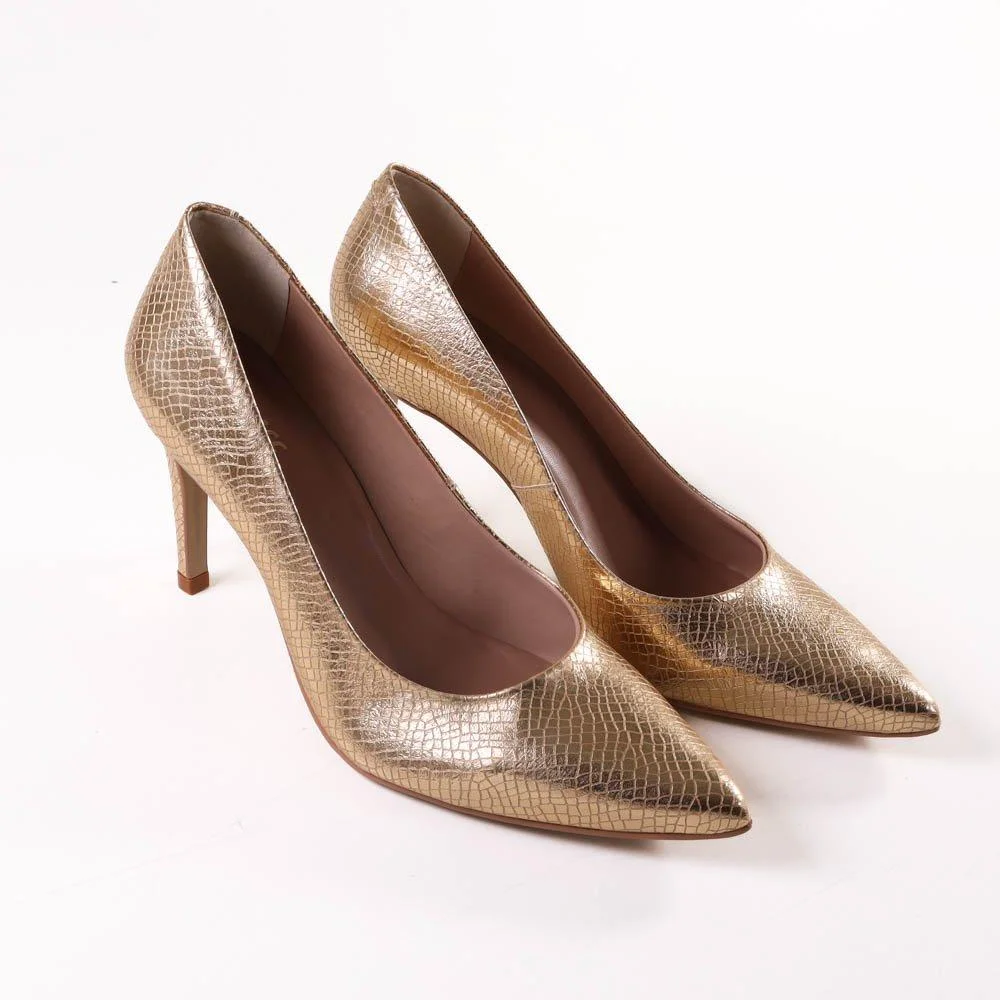 Scarpin Zariff Ouro 2032 Dourado 3
