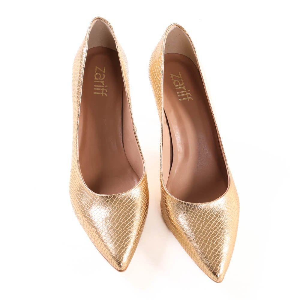 Scarpin Zariff Ouro 2032 Dourado 4