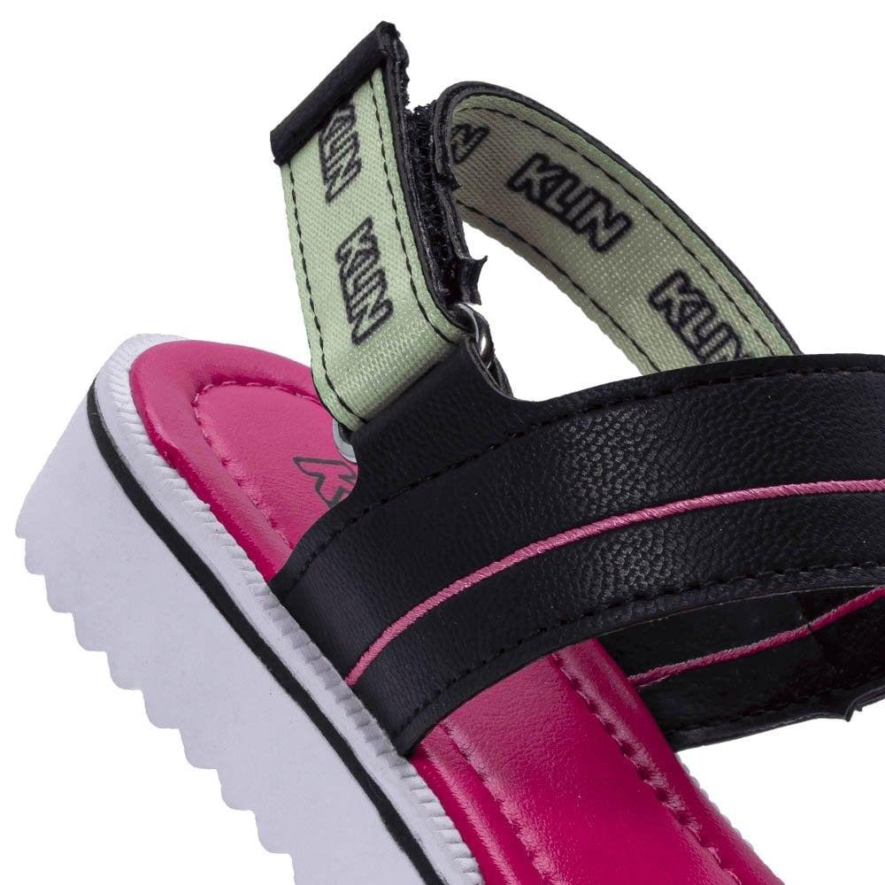 Sandália Infantil Klin 420027 Preto/Pink Multicores 3