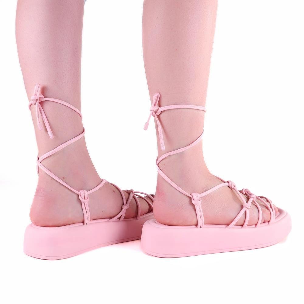 Sandália Feminina Amarração Ramarim 2339224 Pink Rosa 4