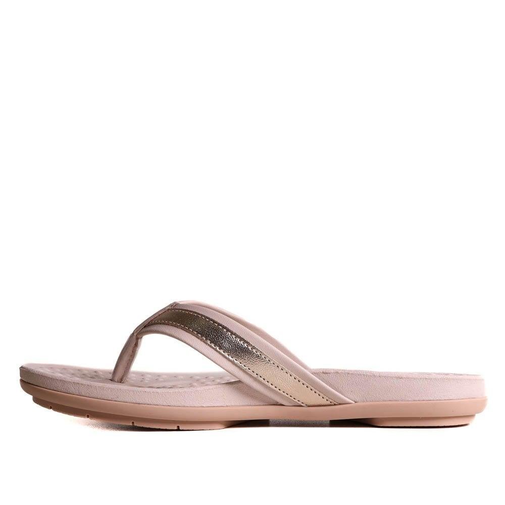 Chinelo Feminino Comfortflex 2340401 Bege/Dourado Rosa 7