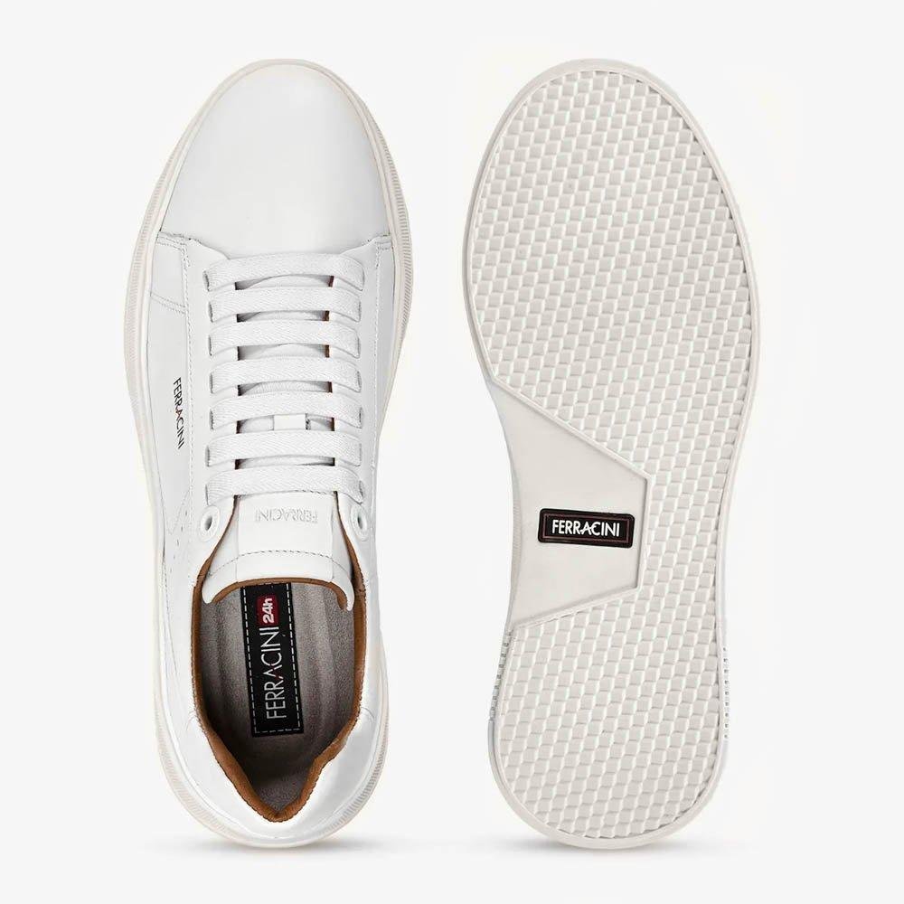 Tênis Sneaker Masculino Ferracini Branco Branco 4