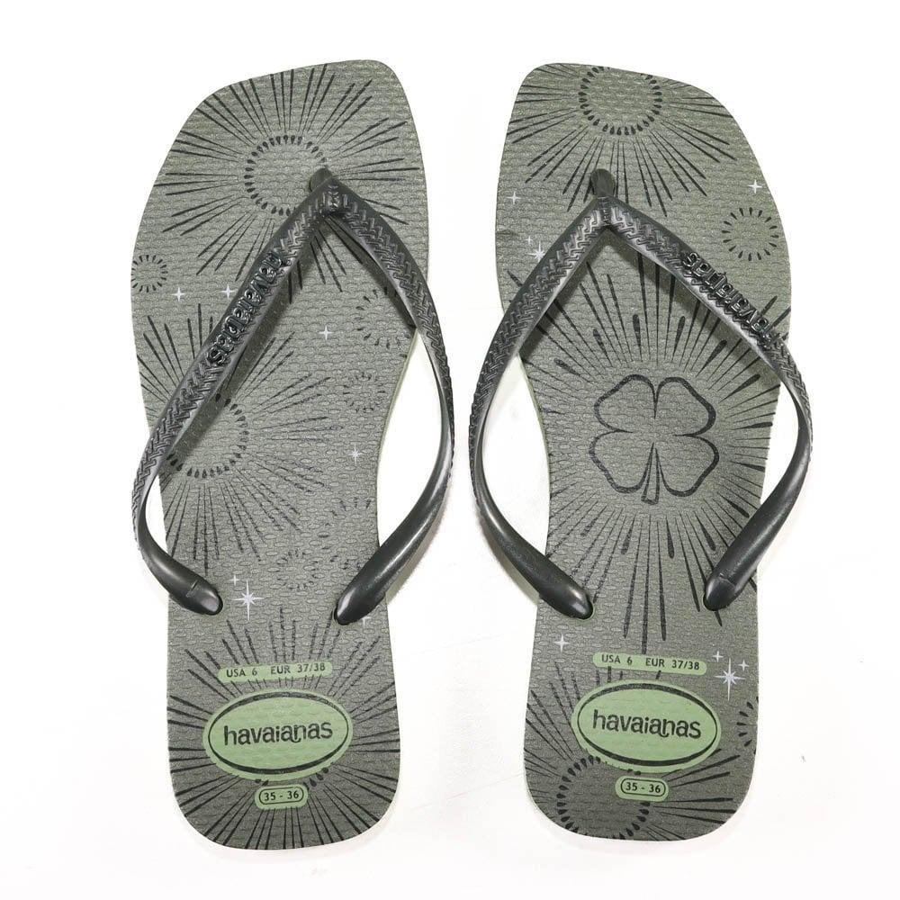 Chinelo Havaianas Slsq Met Feminino 2032 Cinza 1