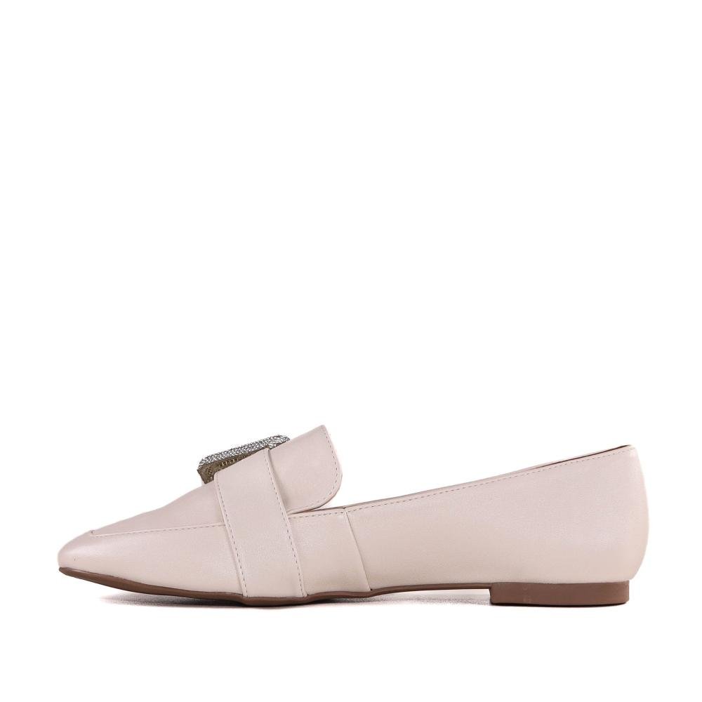 Loafer Feminino Zariff 1166613 Off White Bege 2
