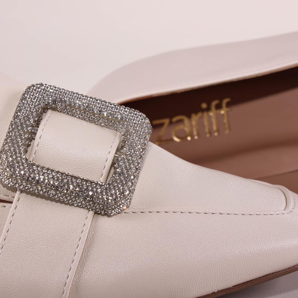 Loafer Feminino Zariff 1166613 Off White Bege 5