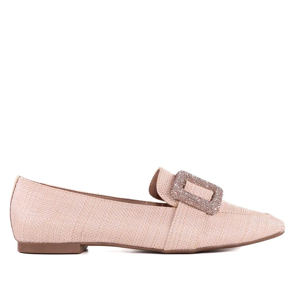 Sapatilha Loafer Feminino Zariff 1166613 Palha Rosa 1