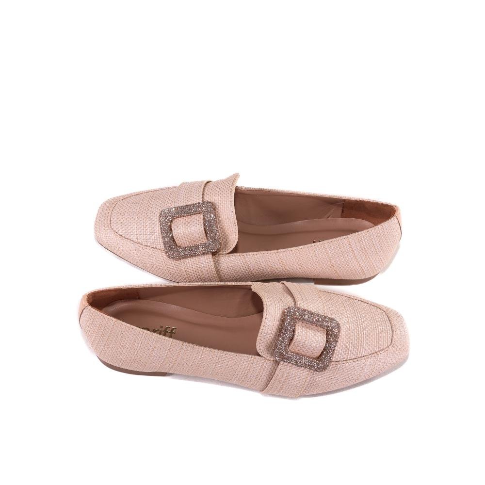 Sapatilha Loafer Feminino Zariff 1166613 Palha Rosa 4