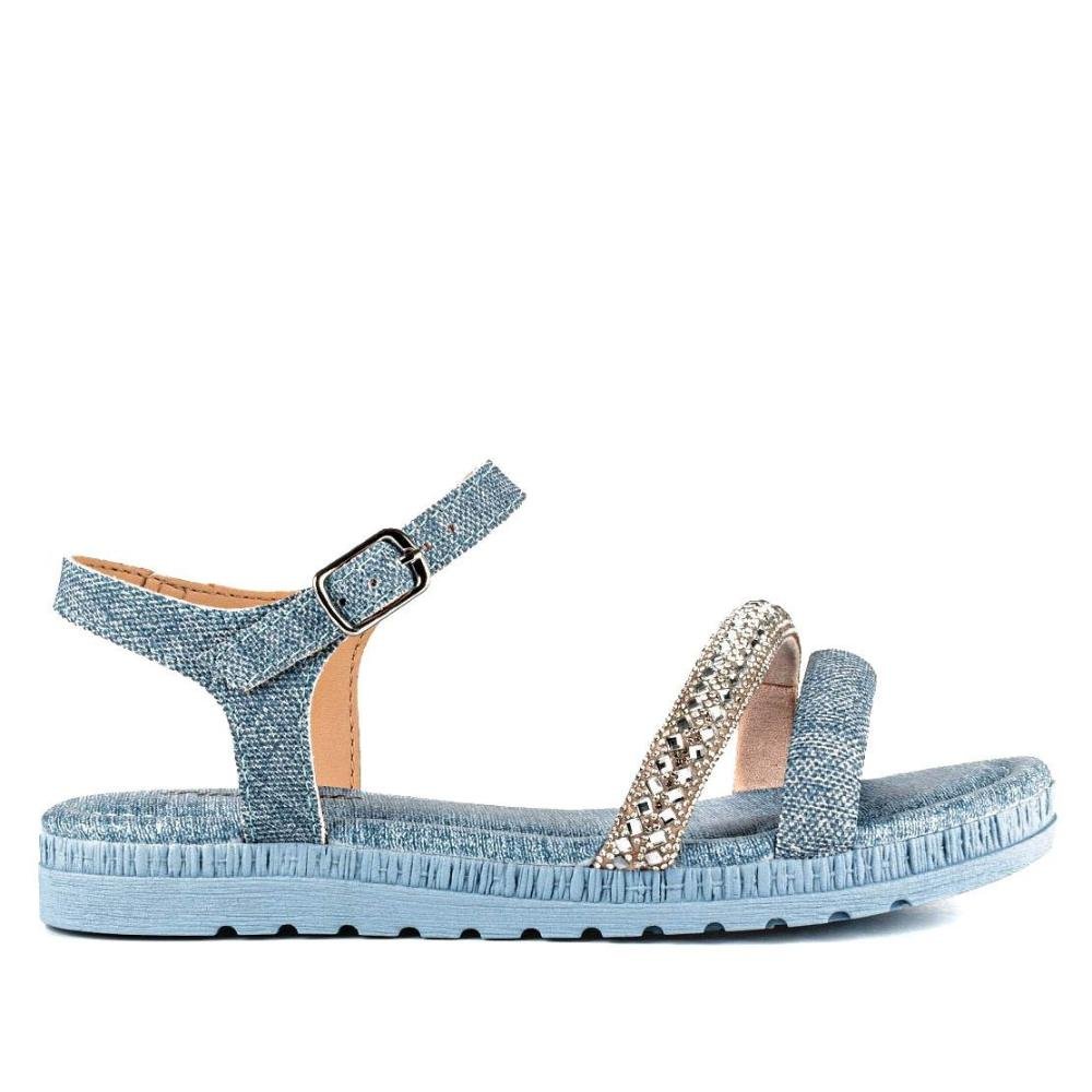 Sandália Infantil Menina Pink Cats Azul Azul 1