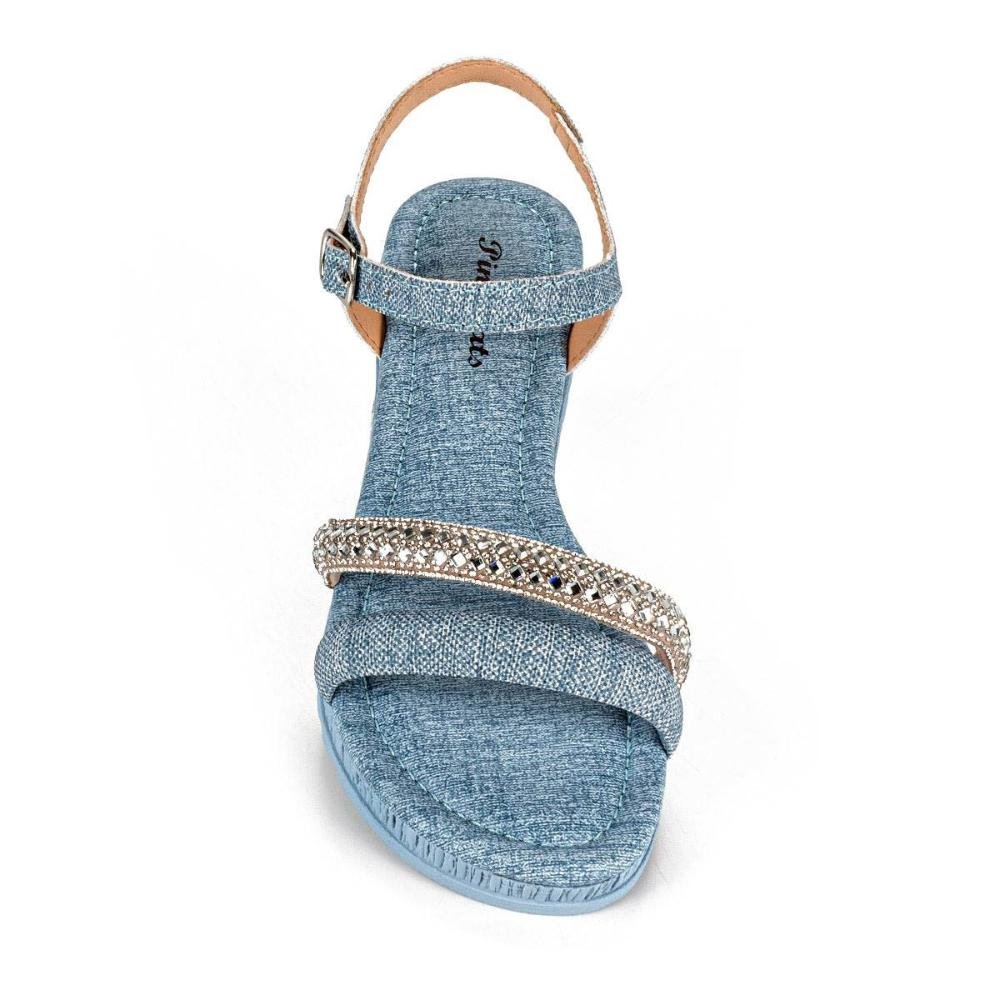 Sandália Infantil Menina Pink Cats Azul Azul 4