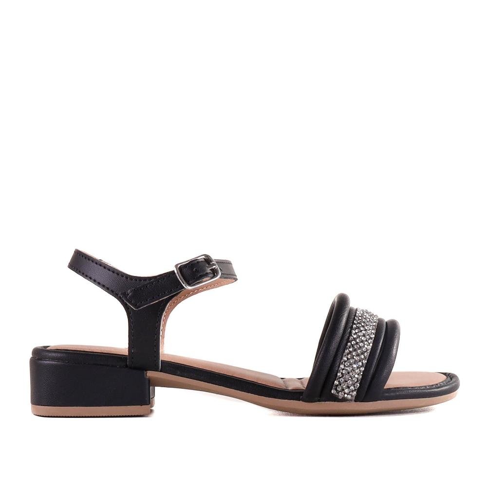 Sandália Infantil Menina Pink Cats V4021 Preto Preto 1