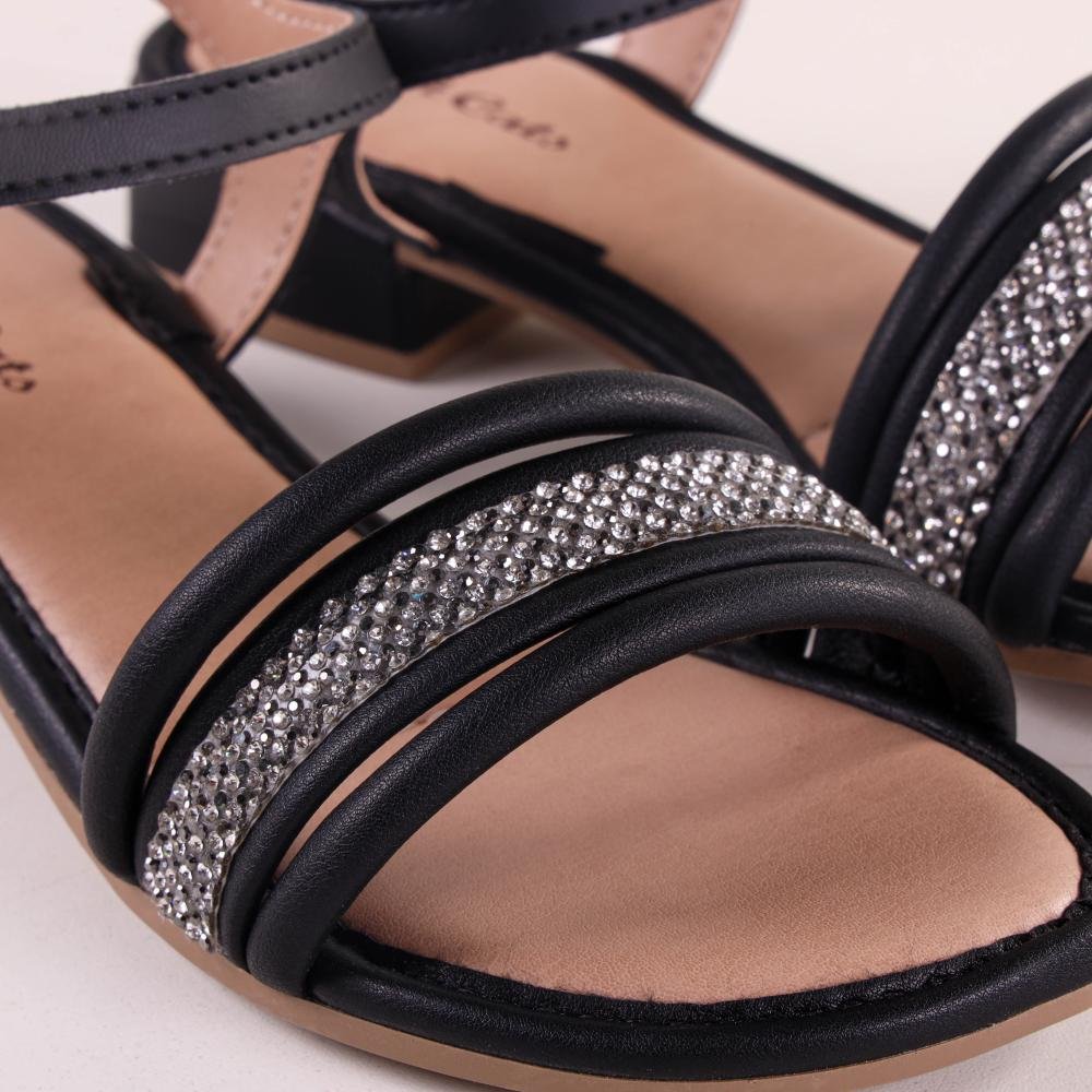 Sandália Infantil Menina Pink Cats V4021 Preto Preto 5