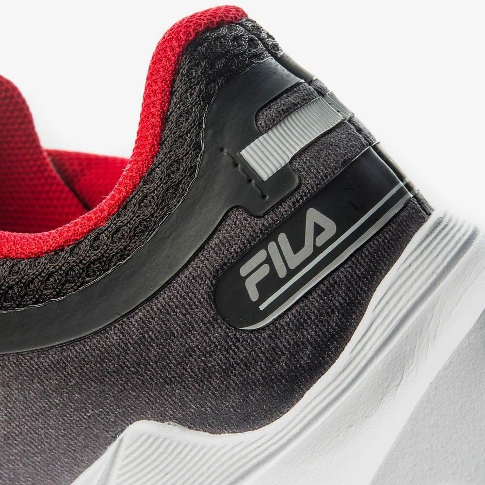 Tênis Infantil Fila Recovery Preto/Vermelho Cinza 6