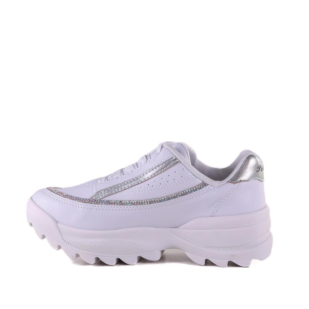 Tênis Infantil Menina Pink Cats Branco Branco 2
