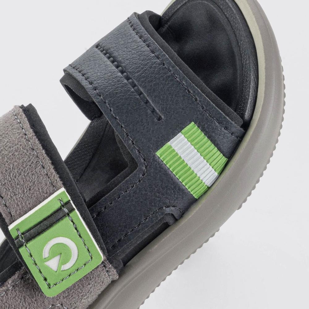 Sandália Infantil Menino Cartago 12235 Cinza Preto Verde Multicores 3