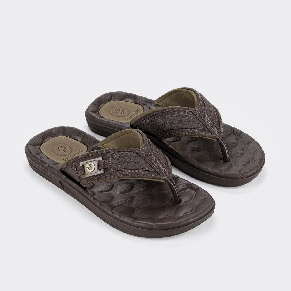 Chinelo Cartago Kids 7010703861641 Masculino 2032 Marrom 2