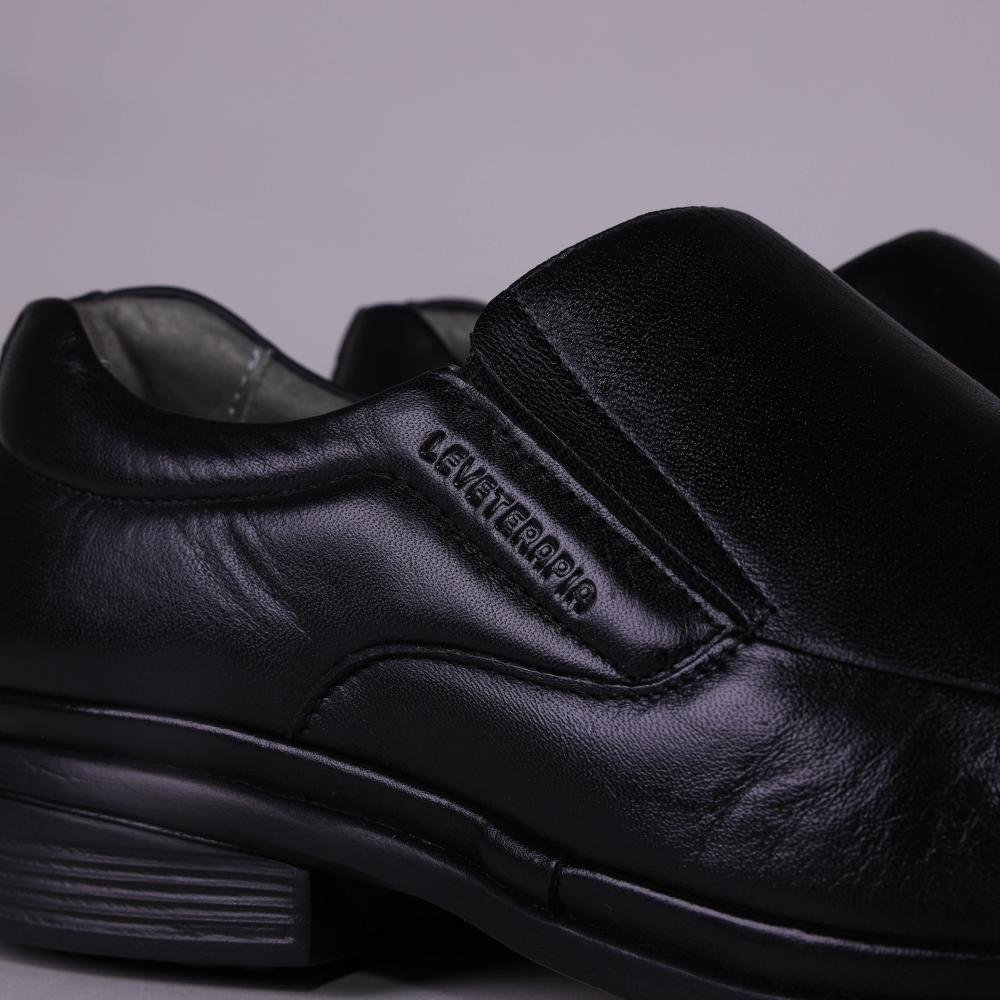Sapato Masculino Leve Terapia 44501 Preto Preto 4