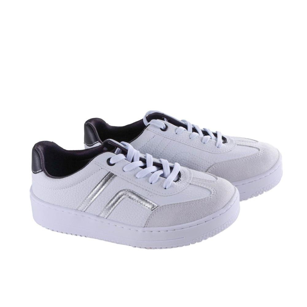 Tênis Ramarim Feminino Casual 2491103 Branco/Prata Branco 10