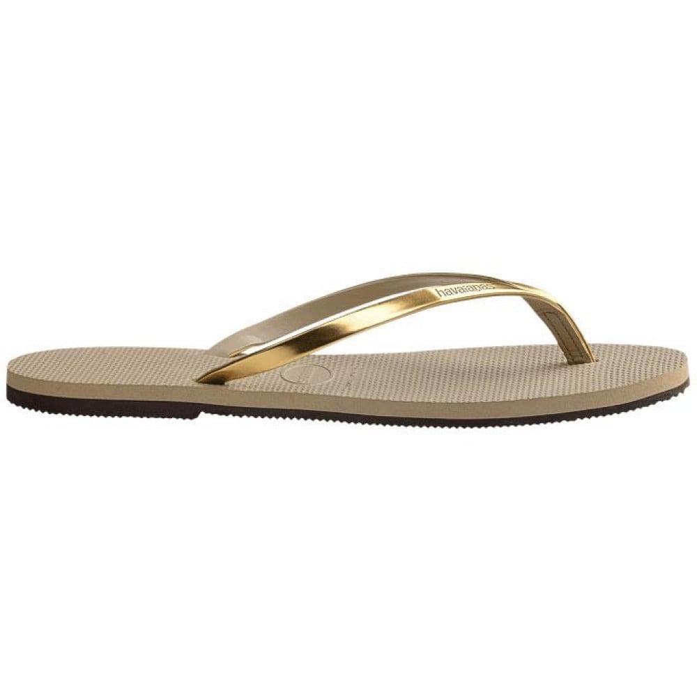 Chinelo Feminino Havaianas Metallic Areia Dourada Dourado 3