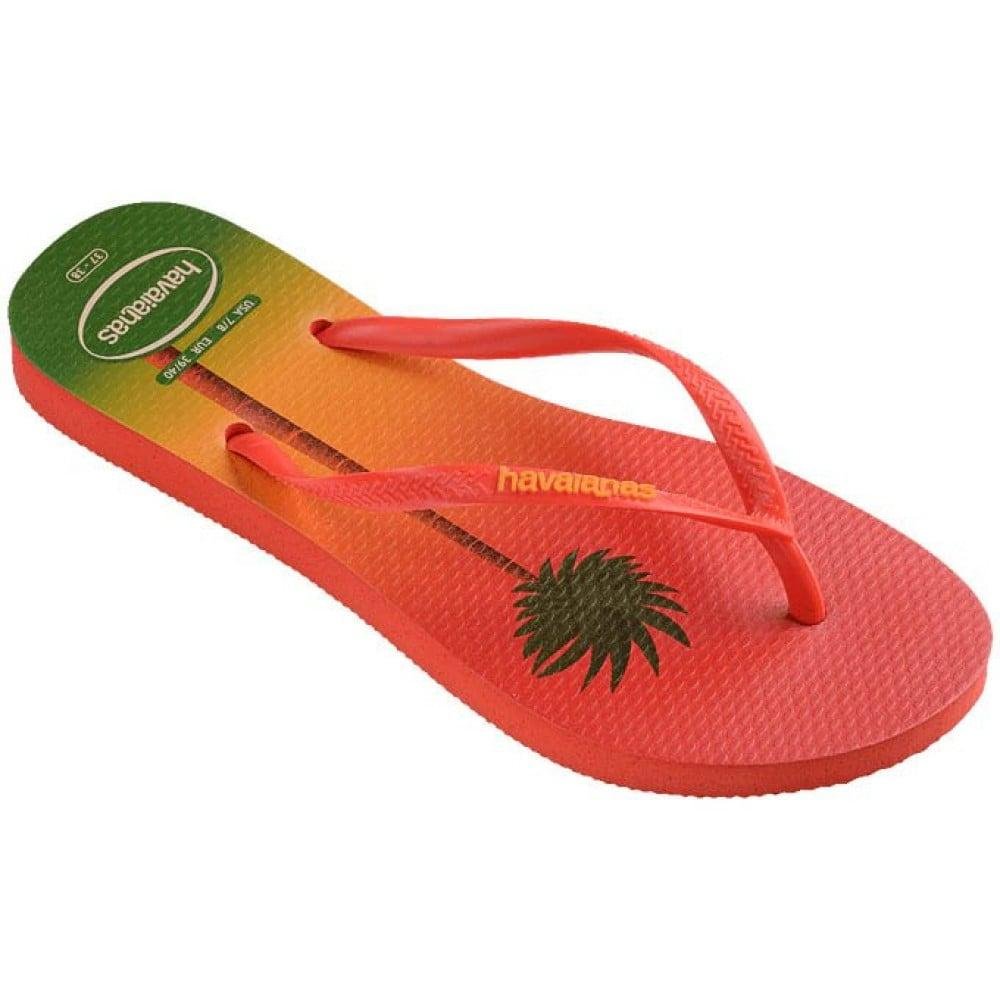 Chinelo Feminino Havaianas Postcard Laranja Laranja 2