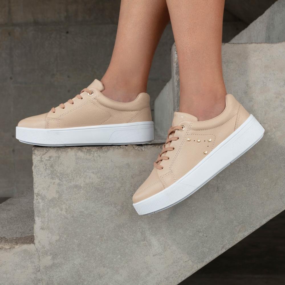 Tênis Feminino Ramarim Casual 2482103 Nude Bege 7
