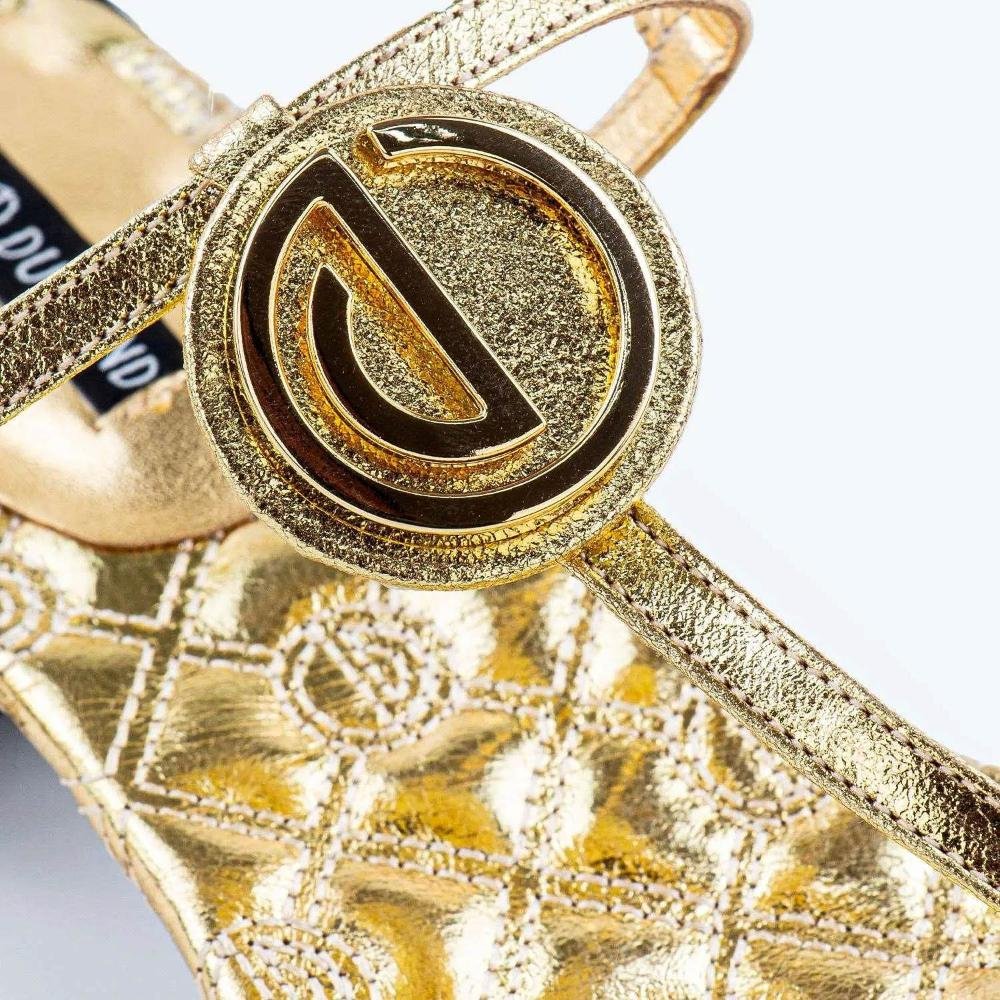 Sandália Feminina Dumond Dourado Dourado 4