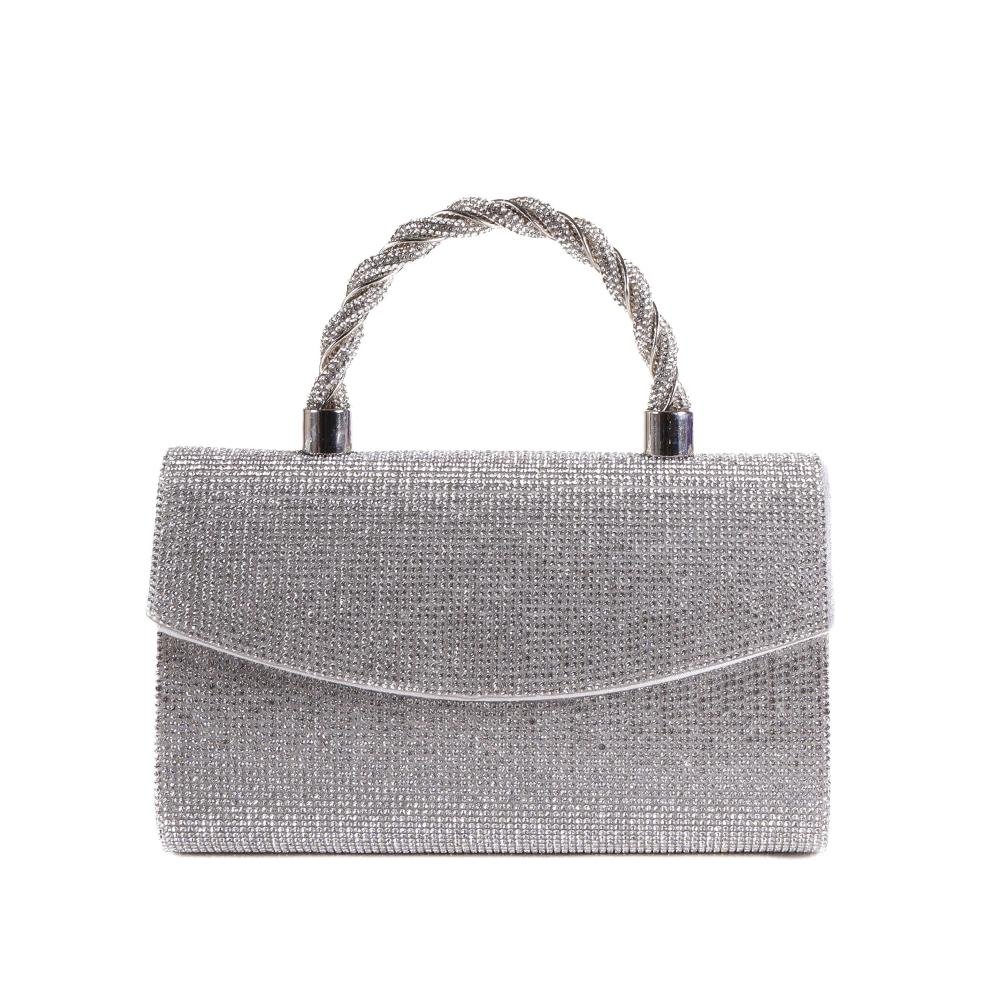 Bolsa Feminina Zariff Clutch Branco Branco 1