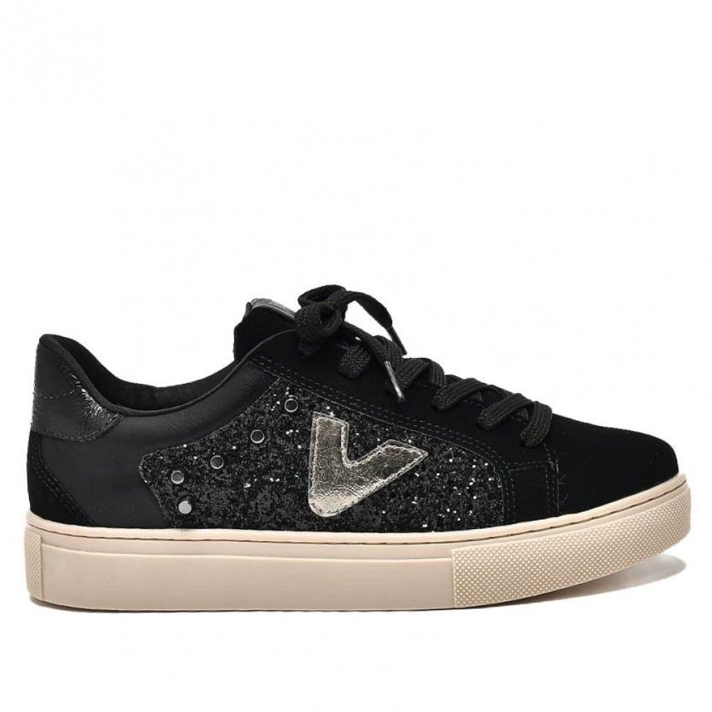 Tênis Feminino Casual Via Marte 082-011 Preto/Grafite Preto 1