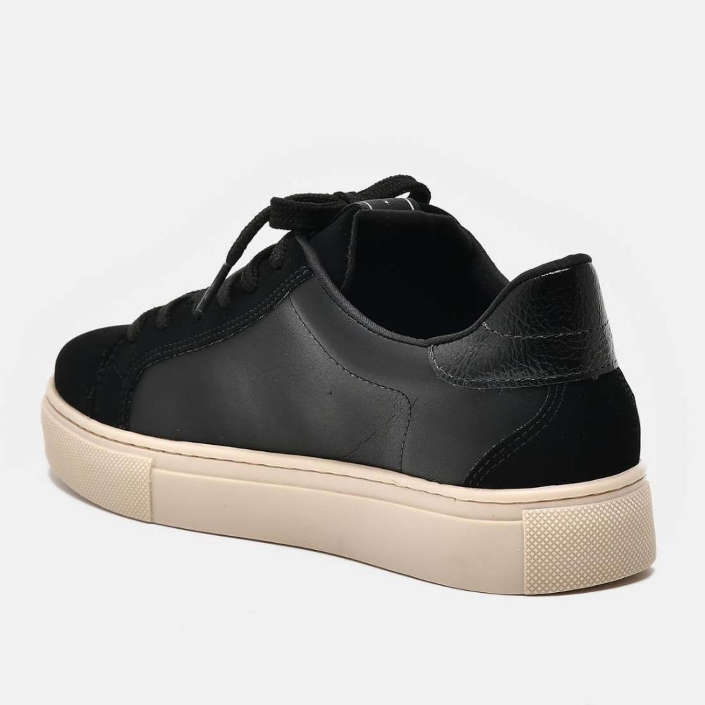 Tênis Feminino Casual Via Marte 082-011 Preto/Grafite Preto 2