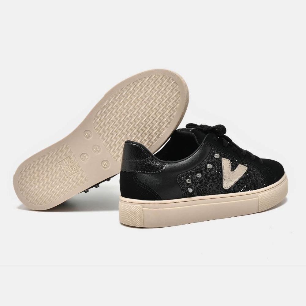 Tênis Feminino Casual Via Marte 082-011 Preto/Grafite Preto 4