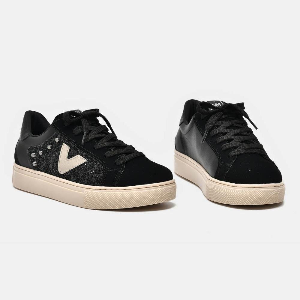 Tênis Feminino Casual Via Marte 082-011 Preto/Grafite Preto 5