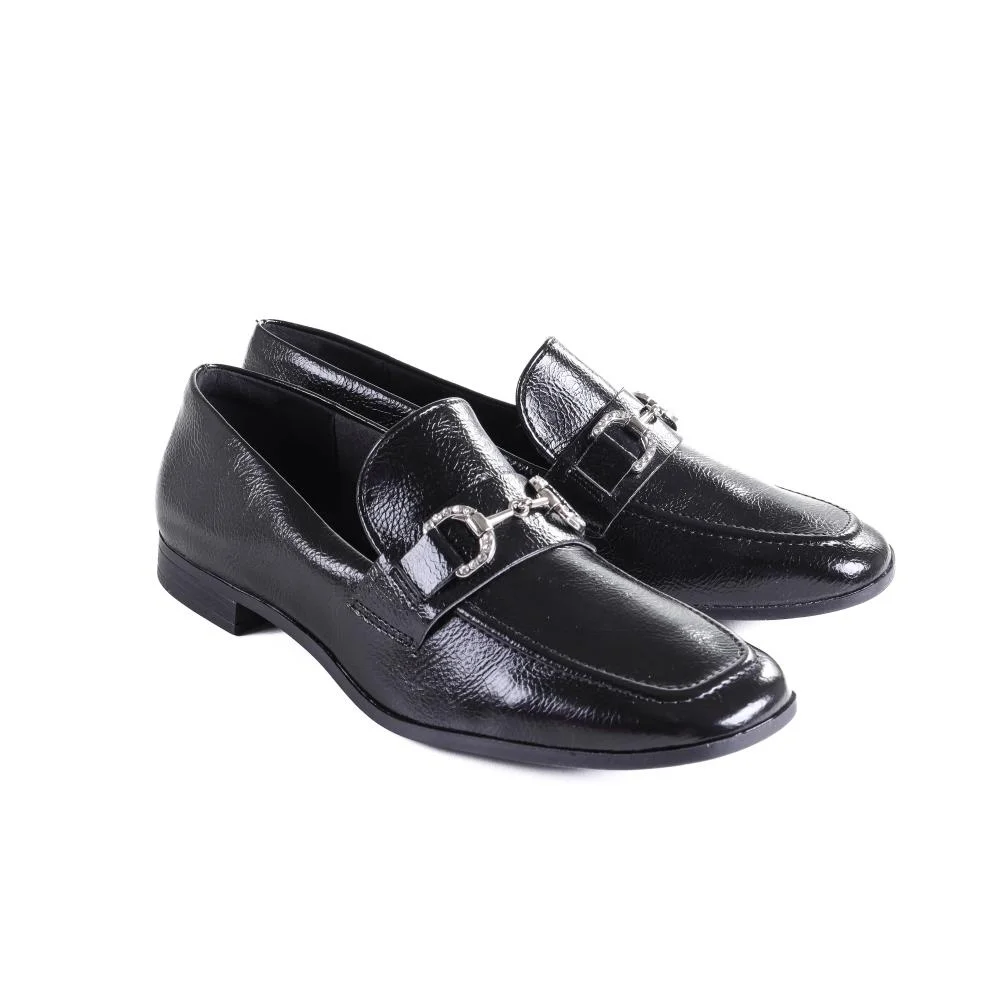 Loafer Feminino Via Marte 075-004 Preto Preto 3