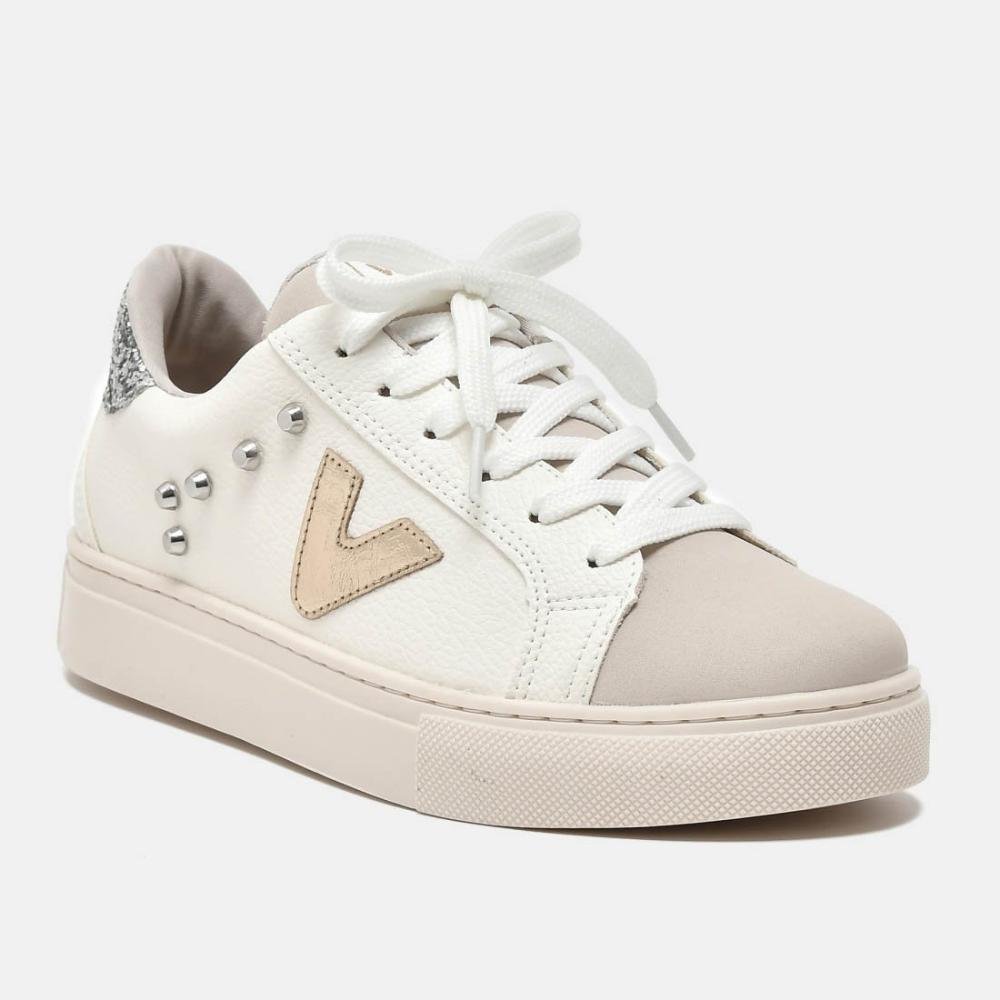 Tênis Feminino Casual Via Marte 082-012 Bege Milk Bege 3