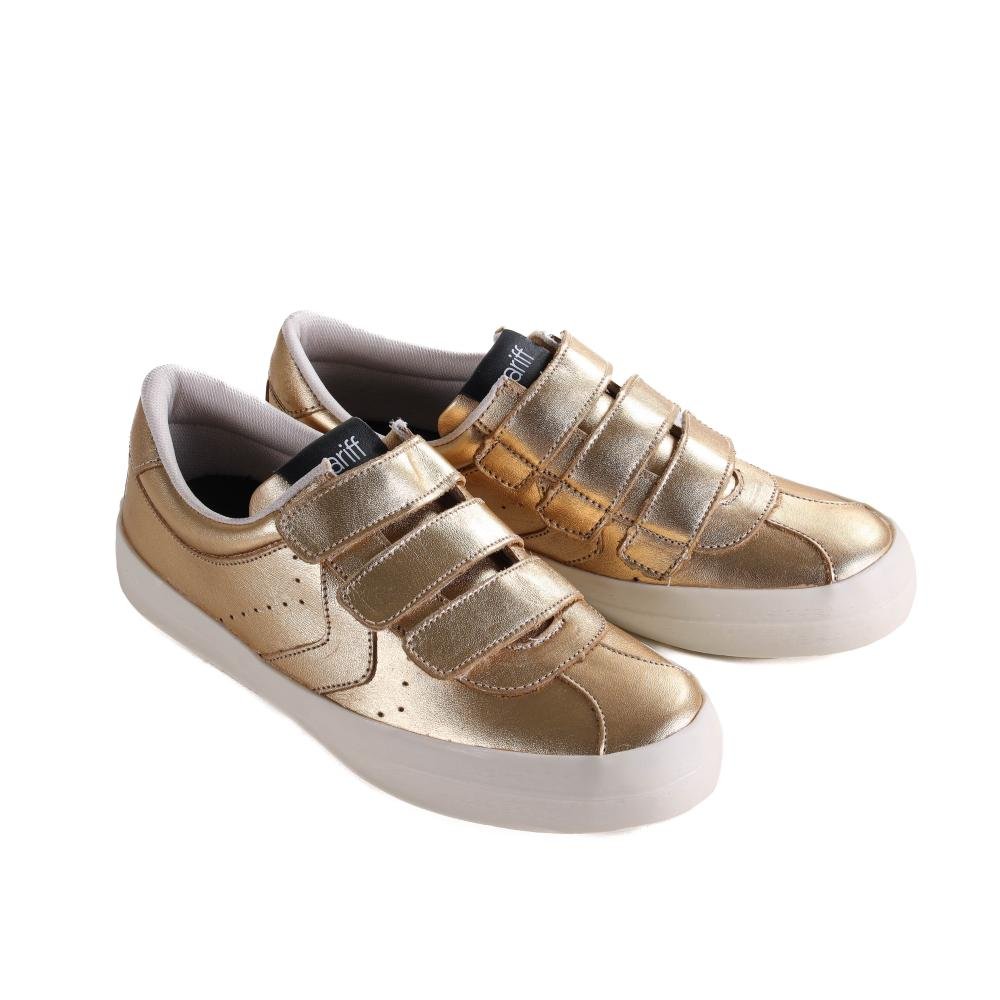 Tênis Feminino Zariff Gs108 Metalizado Dourado Dourado 3