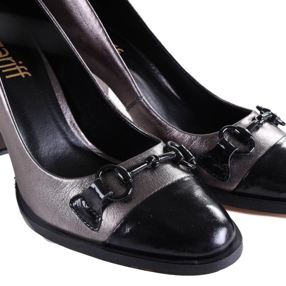 Scarpin Feminino Zariff Preto/Carbono Preto 4