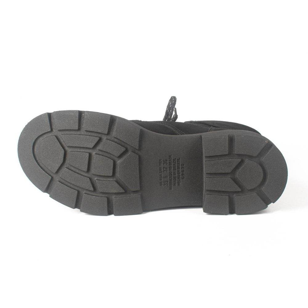 Bota Coturno Feminino Dakota Couro Da131 Preto Preto 4