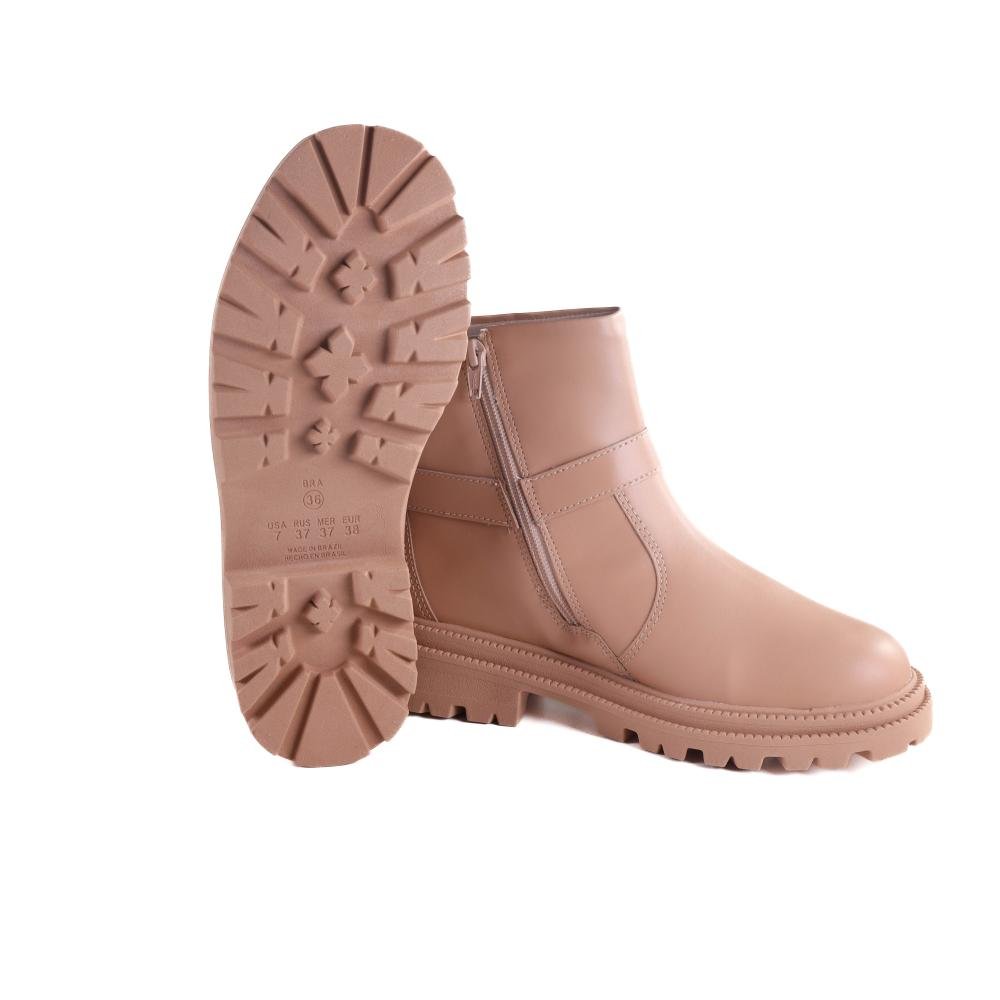 Coturno Feminino Ramarim 2462102 Caqui Rosa 4