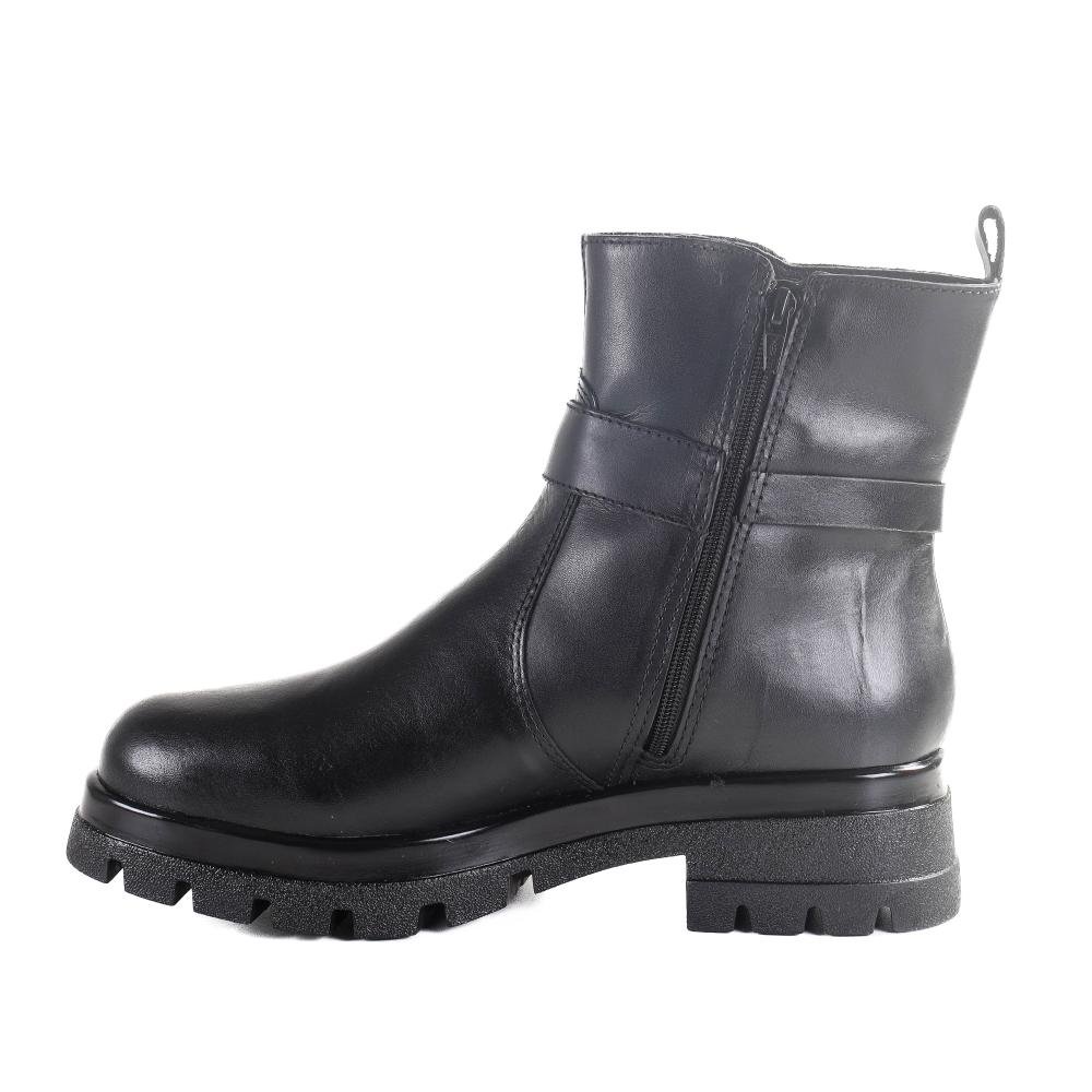 Bota Coturno Bottero Couro Atanado Napoli Preto Preto 2