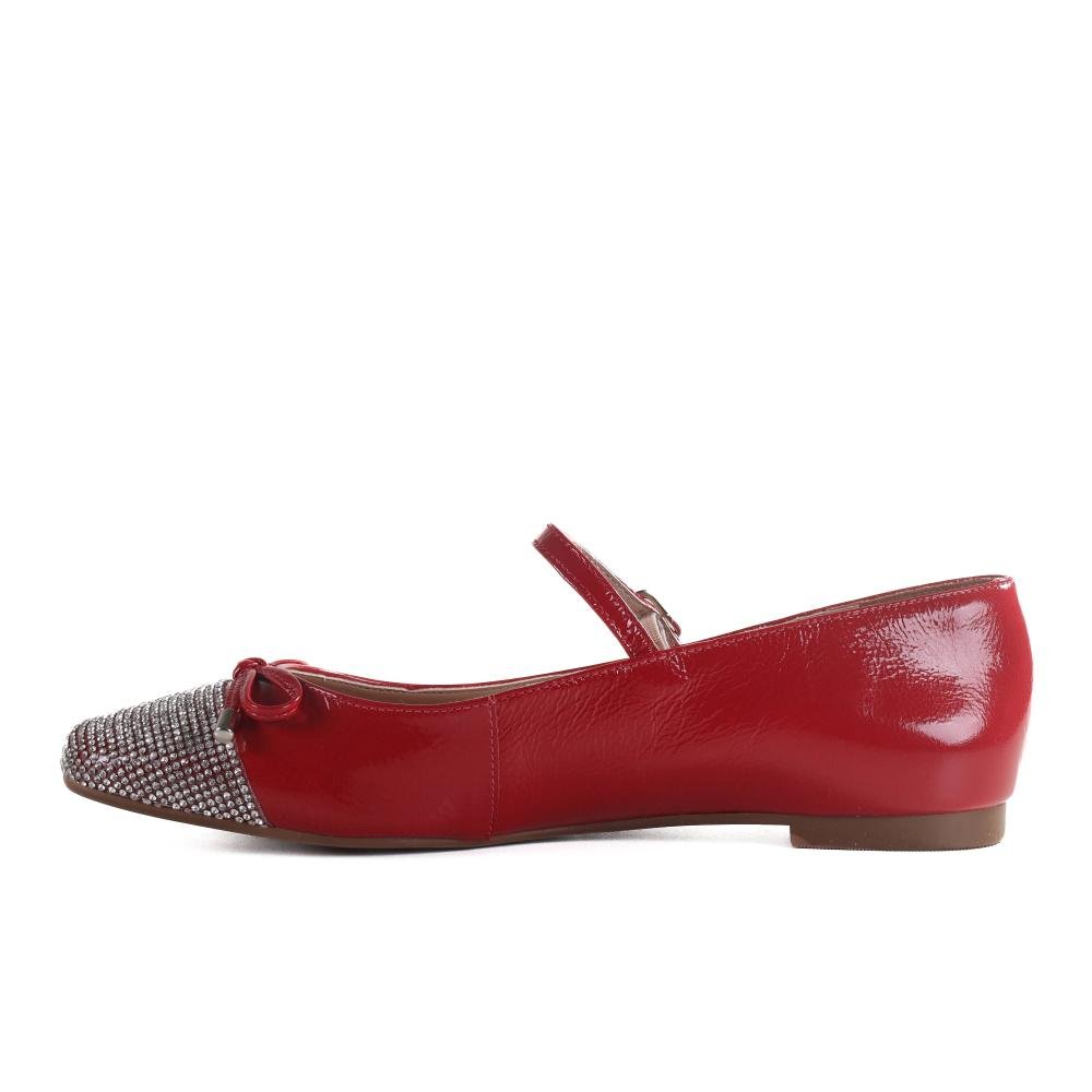 Sapatilha Feminina Brilho Zariff Vermelho Vermelho 2