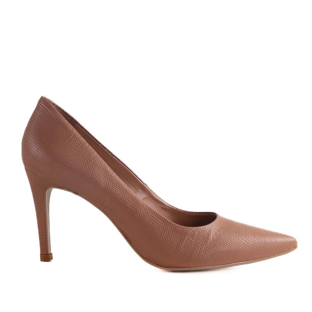 Sapato Scarpin Zariff Salto Fino Marrom Marrom 1