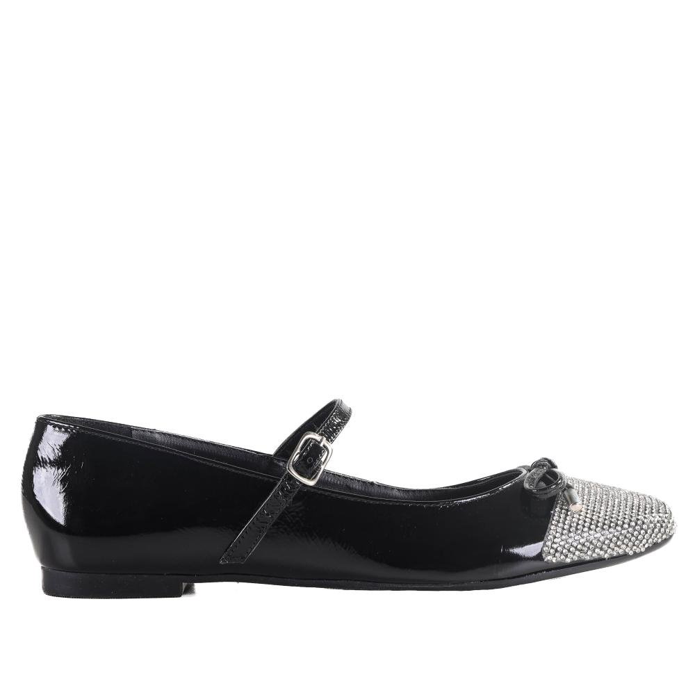 Sapatilha Feminina Brilho Zariff Preto Preto 1