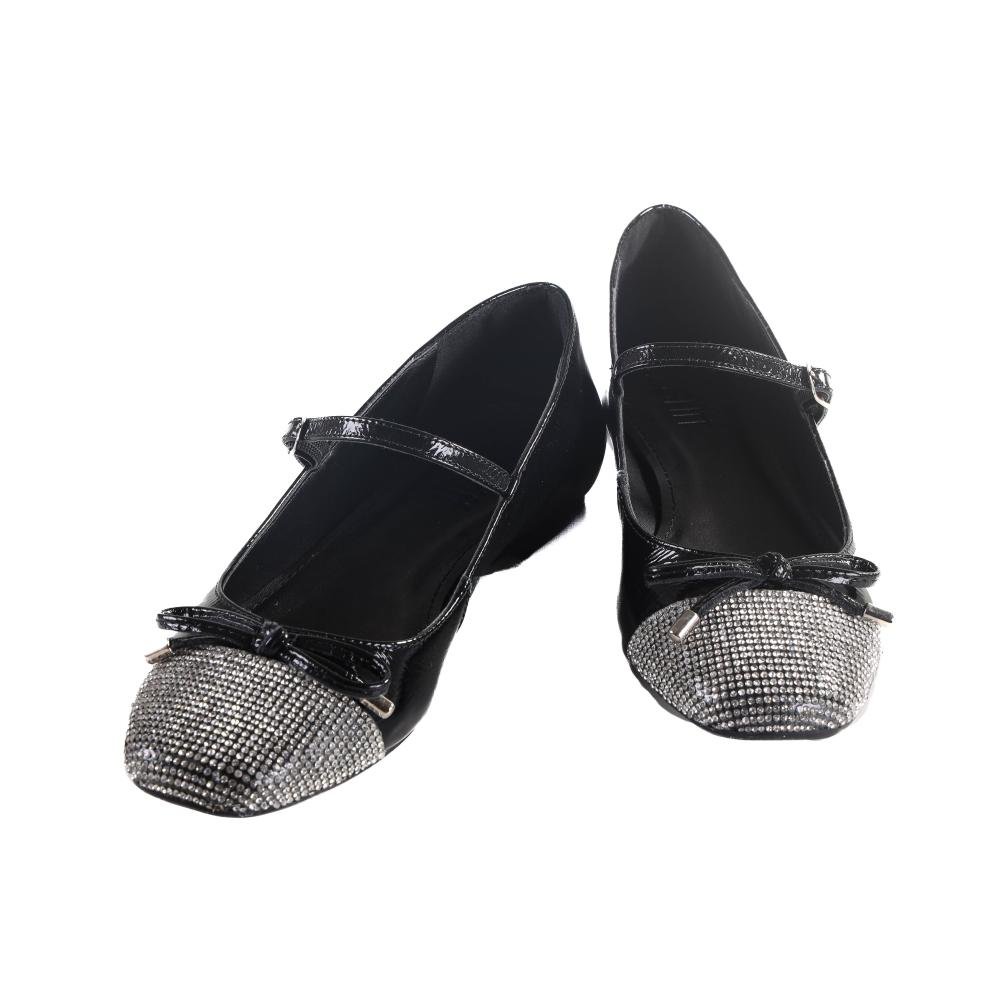 Sapatilha Feminina Brilho Zariff Preto Preto 5