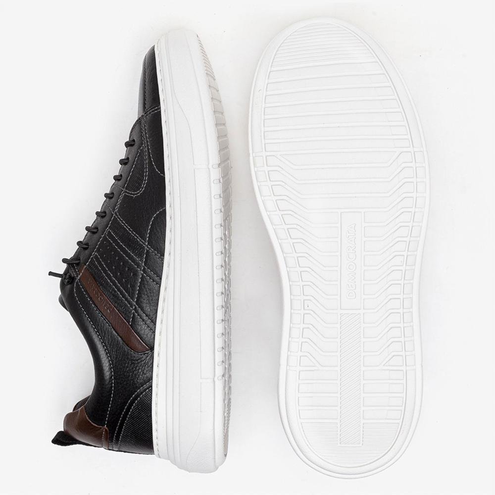 Tênis Masculino Democrata Denim Joe Ultra Light Preto Preto 4