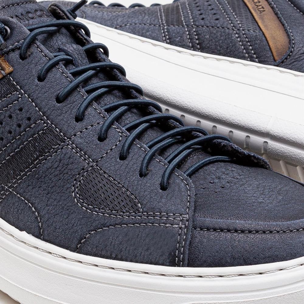 Tênis Masculino Democrata Denim Joe Ultra Light 526101 Navy Azul 3