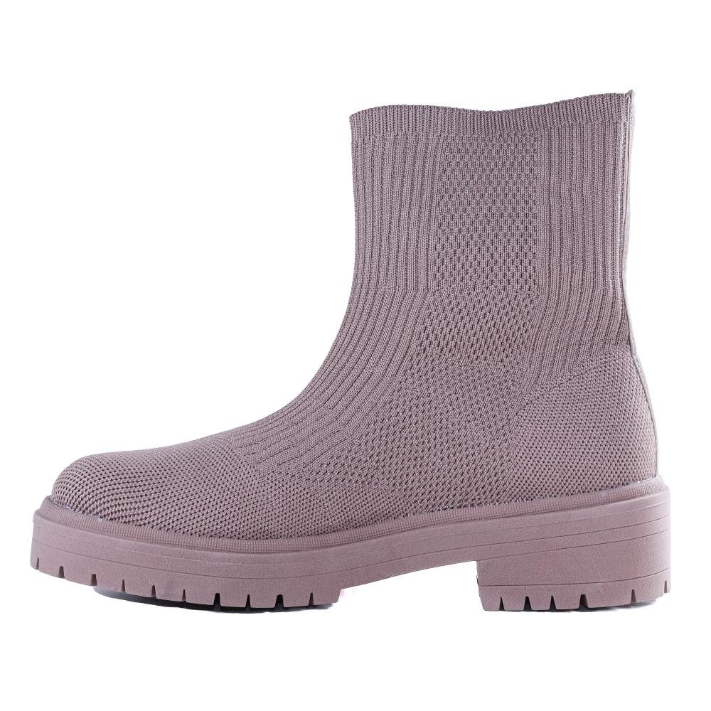 Bota Feminina Zariff Tratorada 2422-267 Bege Bege 2
