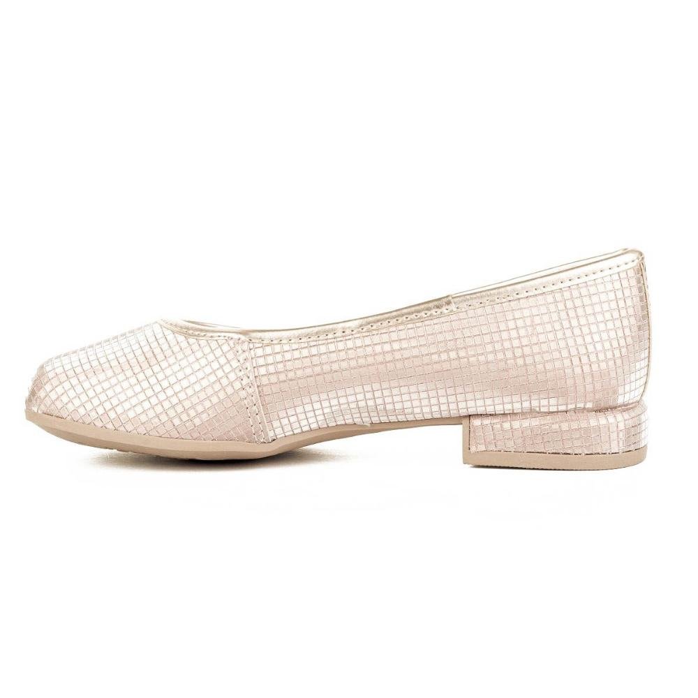 Sapatilha Infantil Menina Pink Cats Ouro Light Dourado 2